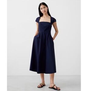 Banana Republic Navy Blue Midi Dress
